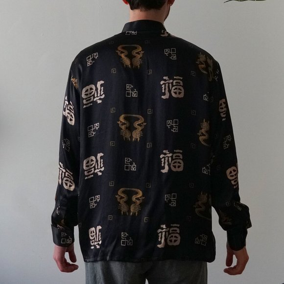 Handmade Chinese Silk Button-down Shirt - Picture 1 of 6